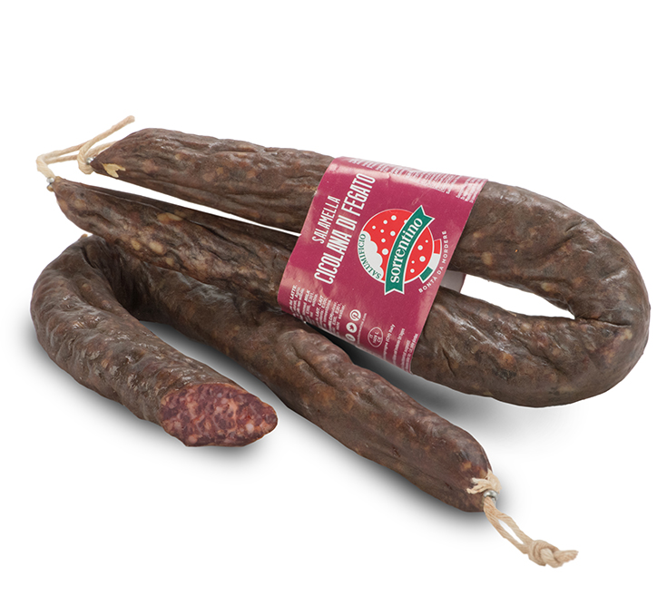 Acquista anche tu la nostra Salsiccia Cicolana di fegato. Clicca e scopri il nostro shop online.